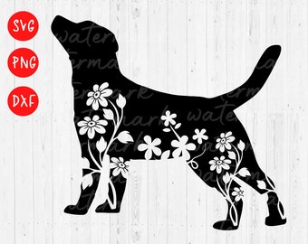 Download Dog Flowers Svg Etsy