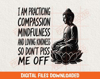 citazione di Buddha svg design ispiratore zen meditazione spirituale tipografia consapevolezza yoga calma download digitale