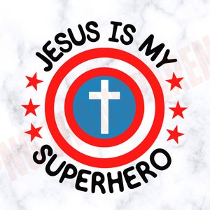 Jesus is My Superhero svg, Fun Christian svg, Religious svg, faith svg, jesus svg