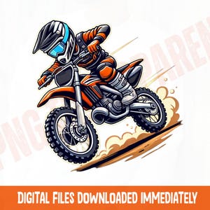 Motocross bike png, dirt bike rider sublimation, kids motocross png, biker boy sublimation, motocross helmet png, motorcycle printable png