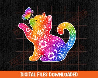 Sassy Cat Mom PNG, Retro Kitten Design, Pet Parent Graphic (Digital Download)