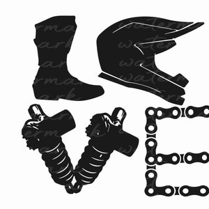 Dirt Bike Svg, Dirt Bike LOVE motocross svg, svg MX Enduro, Motocross Svg
