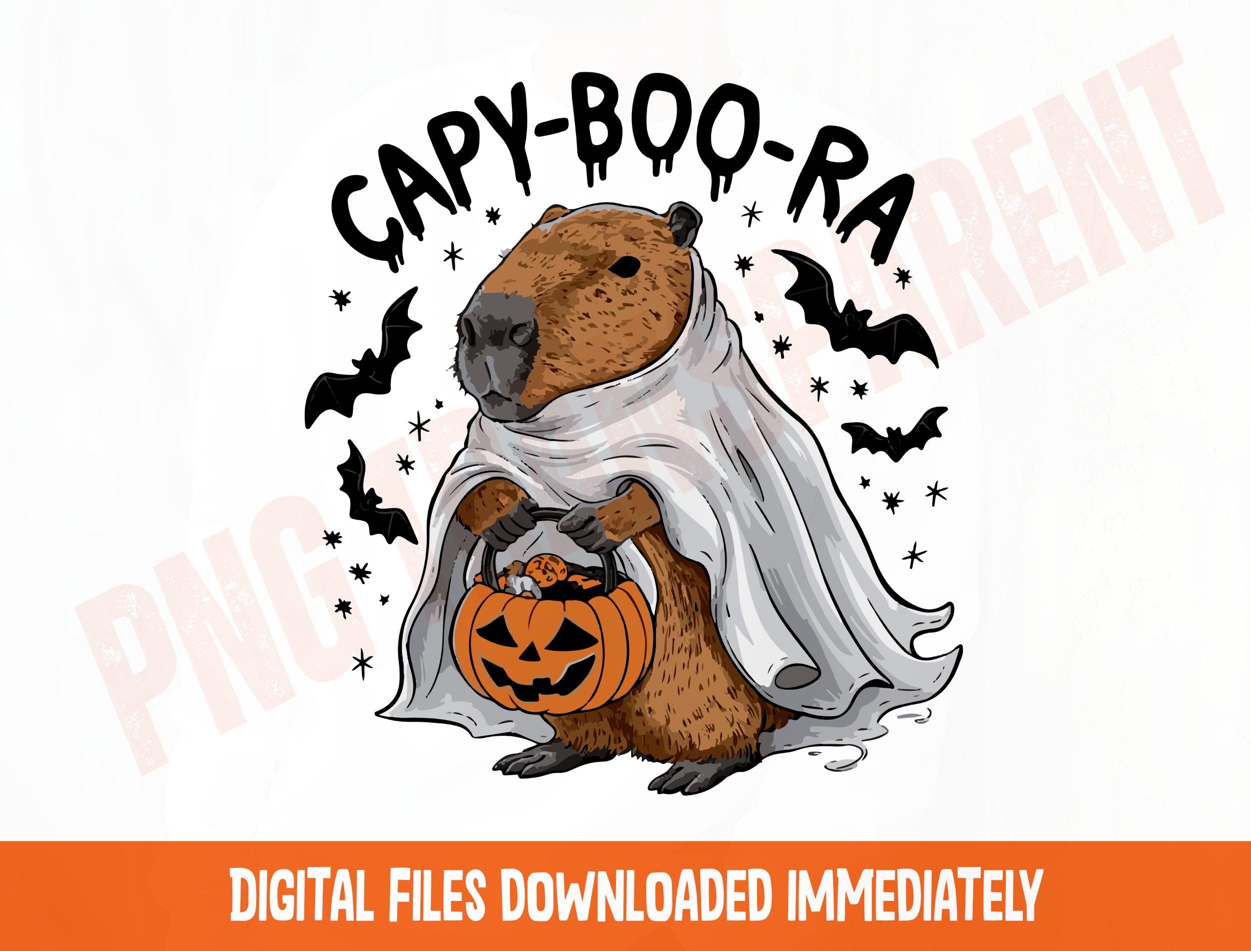 Capybara Halloween Ghost Png, Cute Capybara Sublimation
