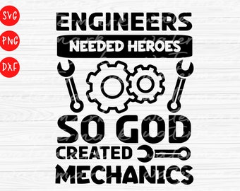 God create mechanic svg, Wrench Svg, Car Mechanic Svg, Tools Svg