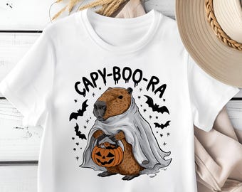 Cute Capybara Ghost PNG, Halloween Animal Sublimation (Digital Download)