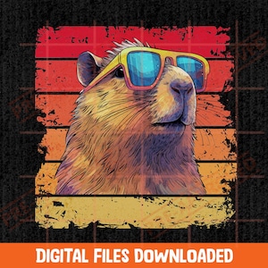 Funny Capybara PNG Sarcastic Don't Worry Be Cappy Kawaii (Digital Download)