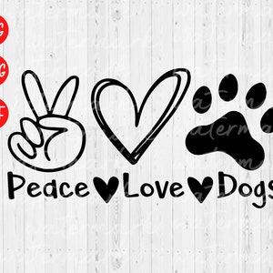 Free Free 90 Peace Love Paw Svg SVG PNG EPS DXF File