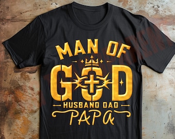 Man of god shirt design png , Christian warrior png Digital Download