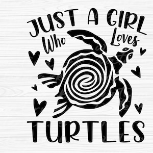 Just A Girl Who Loves Turtles svg, Turtle Sea Ocean svg