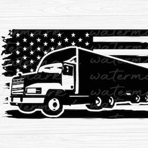 Truck Svg, Semi Truck Svg, US Semi Truck Svg File, US Truck Driver shirt, Truck Clip art, USA Truck Driver Svg, Cutting Files svg png dxf