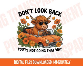 Highland Cow png Motivational Quote png Fluffy Cattle Shirt Design Digital Download