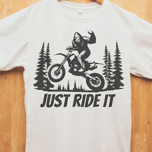 Funny Bigfoot Dirt Bike SVG: Motocross Racing Clipart (Digital Download)