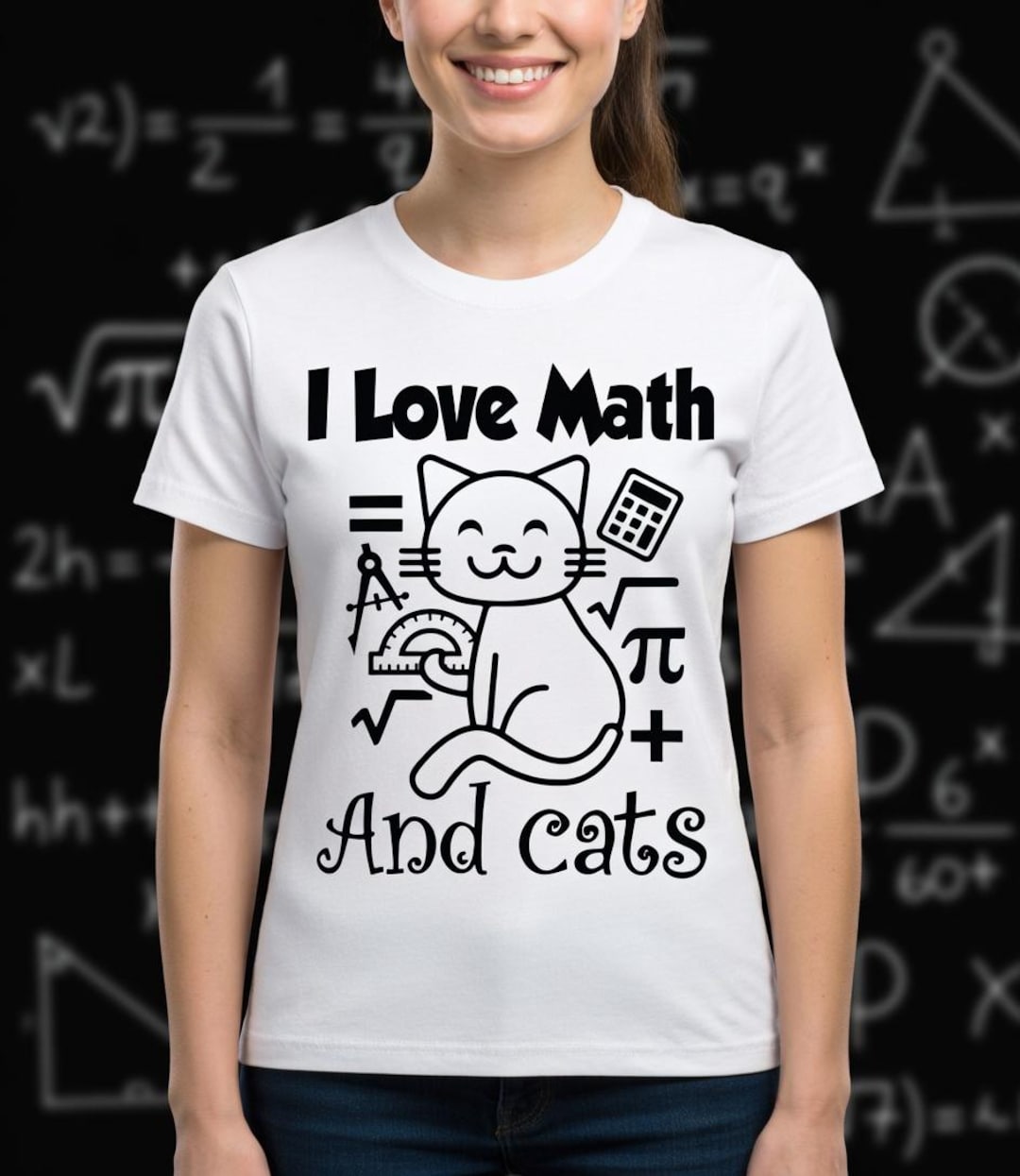 I Love Math and Cats SVG - Teacher Cut File (digital Download) - Etsy