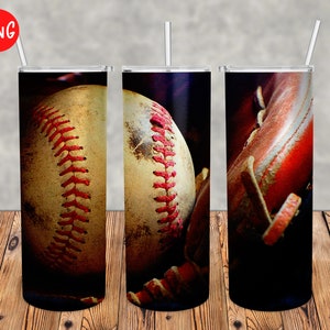 Baseball 20 oz Skinny Tumbler Sublimating Png, Sports Design for Sublimation Tumbler Instant Download, Baseball png