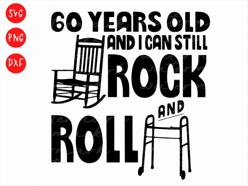 60th Rocks Funny 60th Birthday Rock SVG PNG DXF (digital Download) - Etsy Canada