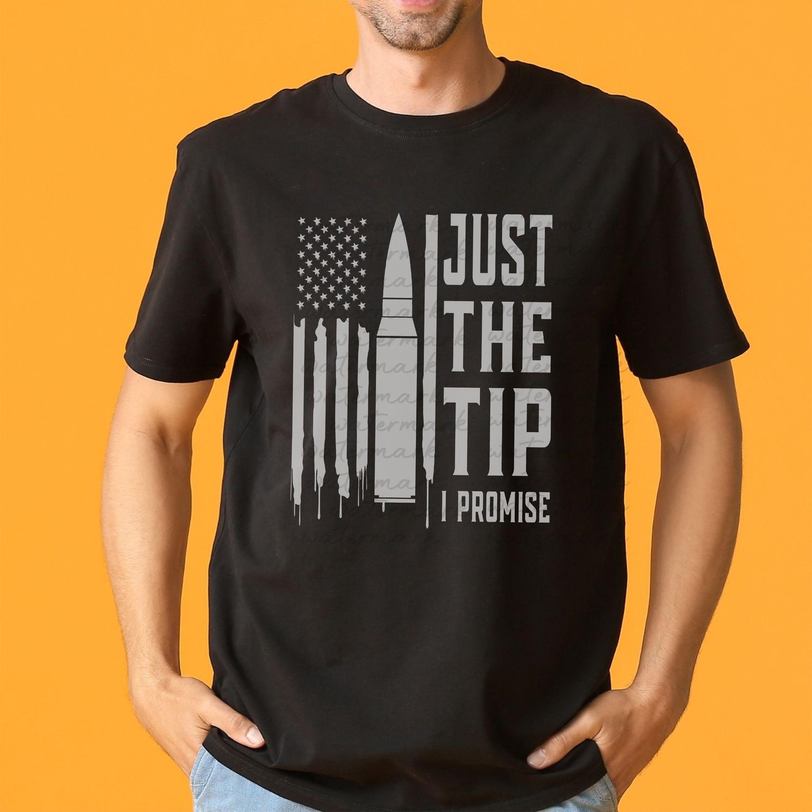 Just the Tip I Promise Funny Gun Owner Svg Pro Guns USA Flag Etsy