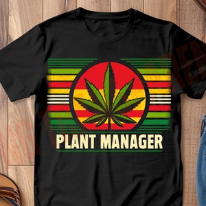 Gerente de planta engraçado Weed png, Cultivador de maconha png, Fumante de cannabis png, Sublimação de ervas daninhas png