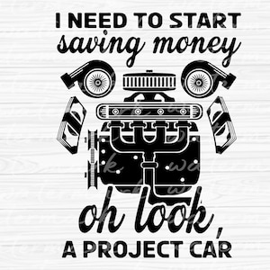 A Project Car svg, Funny Car Guy svg, Auto Mechanic Svg, Garage Svg