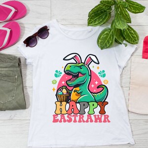 T Rex Easter Svg, Bunny Dinosaur Eggs Svg, Boys Kids Easter Png, Easter ...