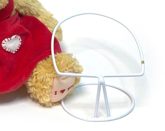 White Wire Stuffed Animal Seat Display for Teddy Bears & More (Lot of 3)