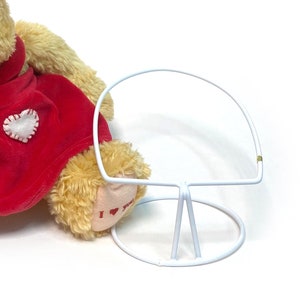 White Wire Stuffed Animal Seat Display for Teddy Bears & More (Lot of 3)