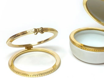 Kreisscharnier für runde Boxen mit einem Durchmesser von 6 cm: Gold-Finish gegossenes Metall Bastelzubehör