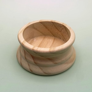 Wooden Base for Snow Globe: 2&quot; Inner Diameter, Unfinished Wood, Solid Bottom