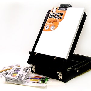 Acrylic Painting Easel Set, 14 Pieces: Liquitex Beginners Art Wood Box