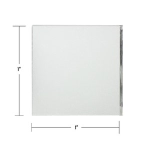 Mini miroirs carrés 2,5 cm: verre de haute qualité pour travaux manuels, chicha lot de 100. image 6