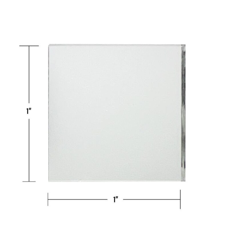 Mini miroirs carrés 2,5 cm: verre de haute qualité pour travaux manuels, chicha lot de 100. image 6