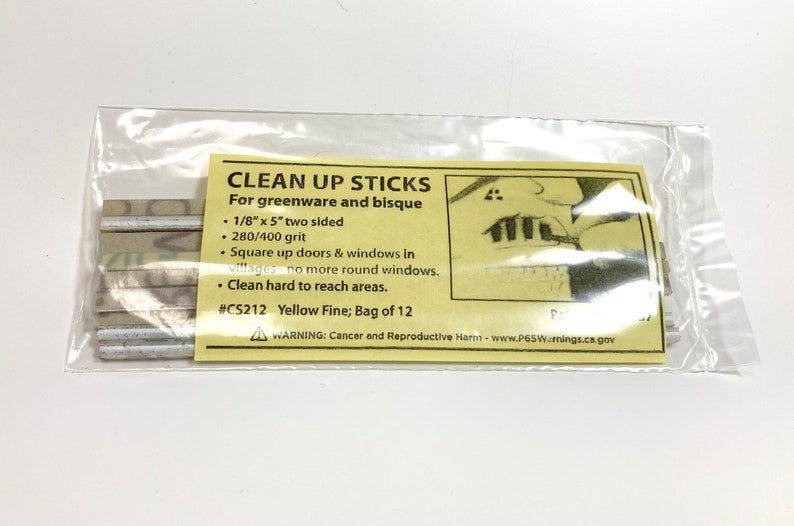 Double-Sided Ceramic Mini Files 240/400 Grit: Clean Up Tools for Greenware and Bisque Lot of 12 image 6