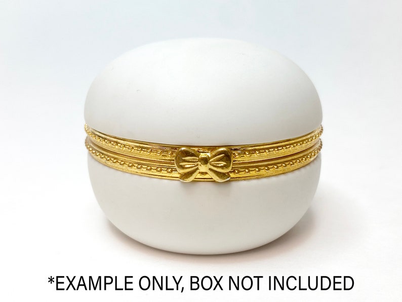 Circular Hinge for Round Boxes 2-1/4 Diameter: Gold Finish Cast Metal Craft Supplies image 5