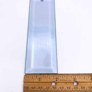 6 x 2 Rectangular Glass Suncatchers with Beveled Edges & Pre-Drilled Hole Lot of 6 image 6