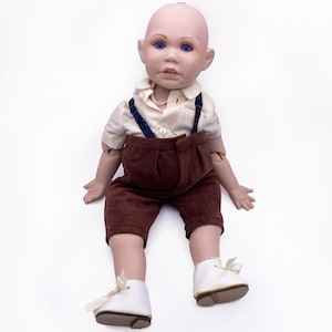 Vintage &quot;&quot;Dollie&quot;&quot; unfertige Porzellanpuppe für Reparatur oder Teile: LITTLE MUCHKINS, Original von Connie Walser Derek ©93