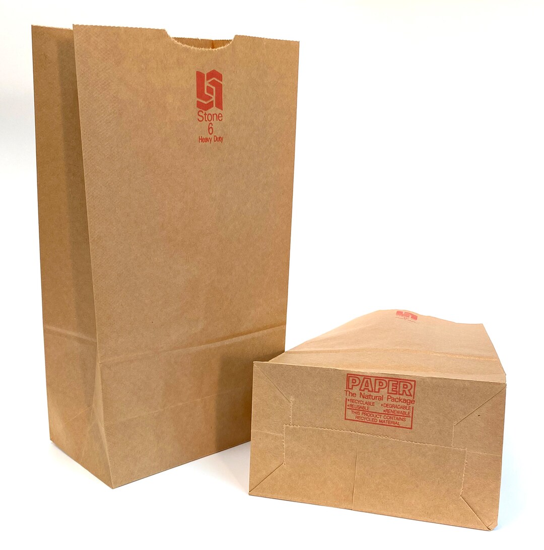 Heavy Duty Brown Paper Bags 6 X 11 General Purpose, Recycled Materials lot of 50 Etsy