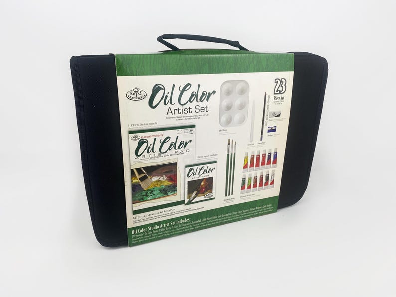 ROYAL & LANGNICKEL "Oil Colour Studio Artist Set": reisportfolio verf, penselen, canvas afbeelding 4