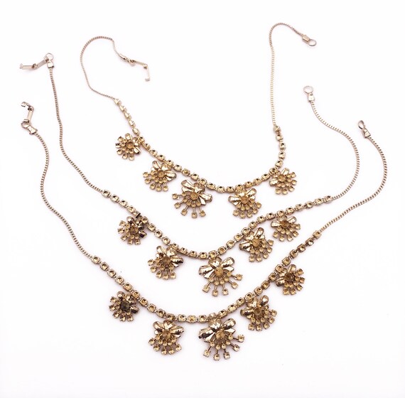 Collier Fantaisie Vintage En Métal Doré - Neuf Avec étiquettes