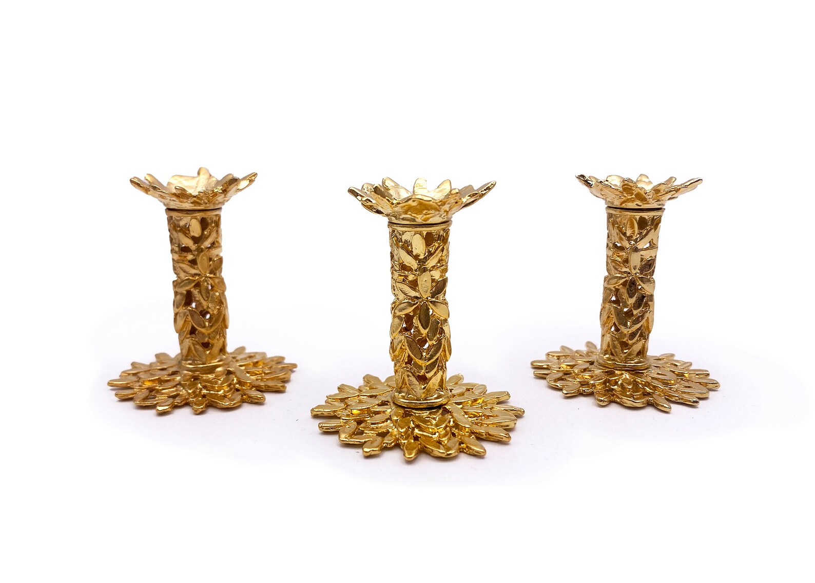 Fancy Display Stands for Decorative Eggs and Spheres: Cast Metal Gold ...