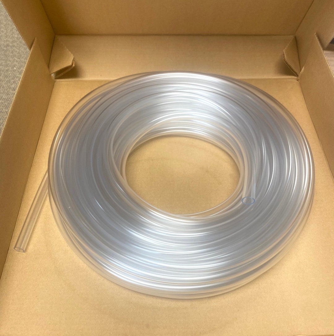 thumbnail image 2 of Clear PVC Plastic Tubing – 1/4" ID X 3/8" OD – 100 Ft Roll – Flexible 2 of 6