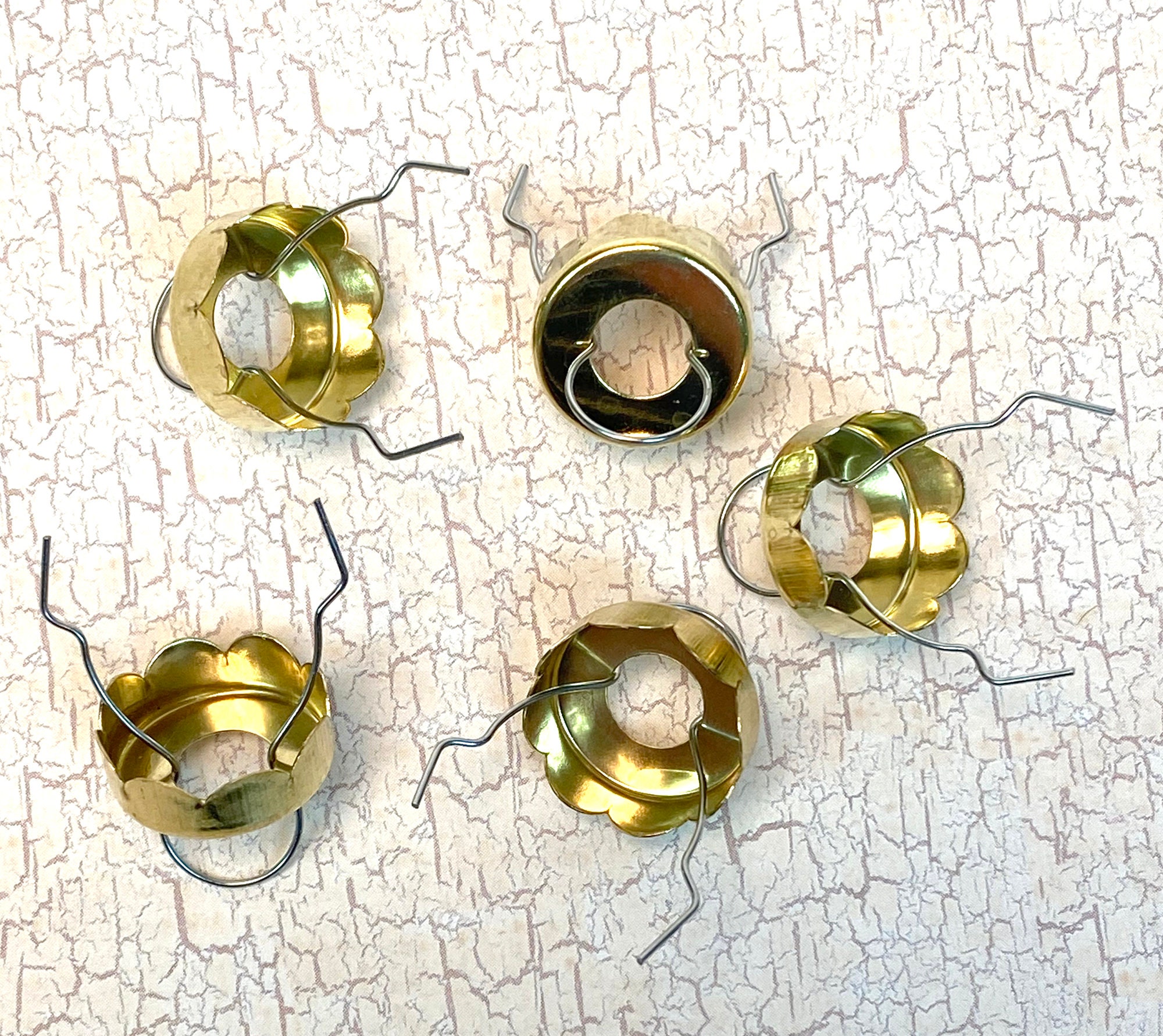 5/8 silver ornament caps (50 pk.)