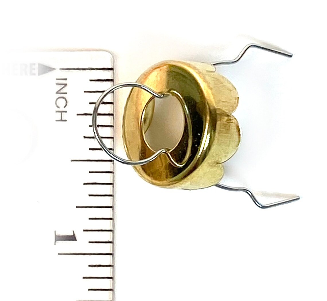 Bright Gold Ornament Caps 5/8 Diameter Traditional Etsy