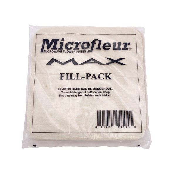 Microfleur Max 9"x9" Fill-Pack for Microwave Flower Press: Wool Felt Pads & Cotton Liners