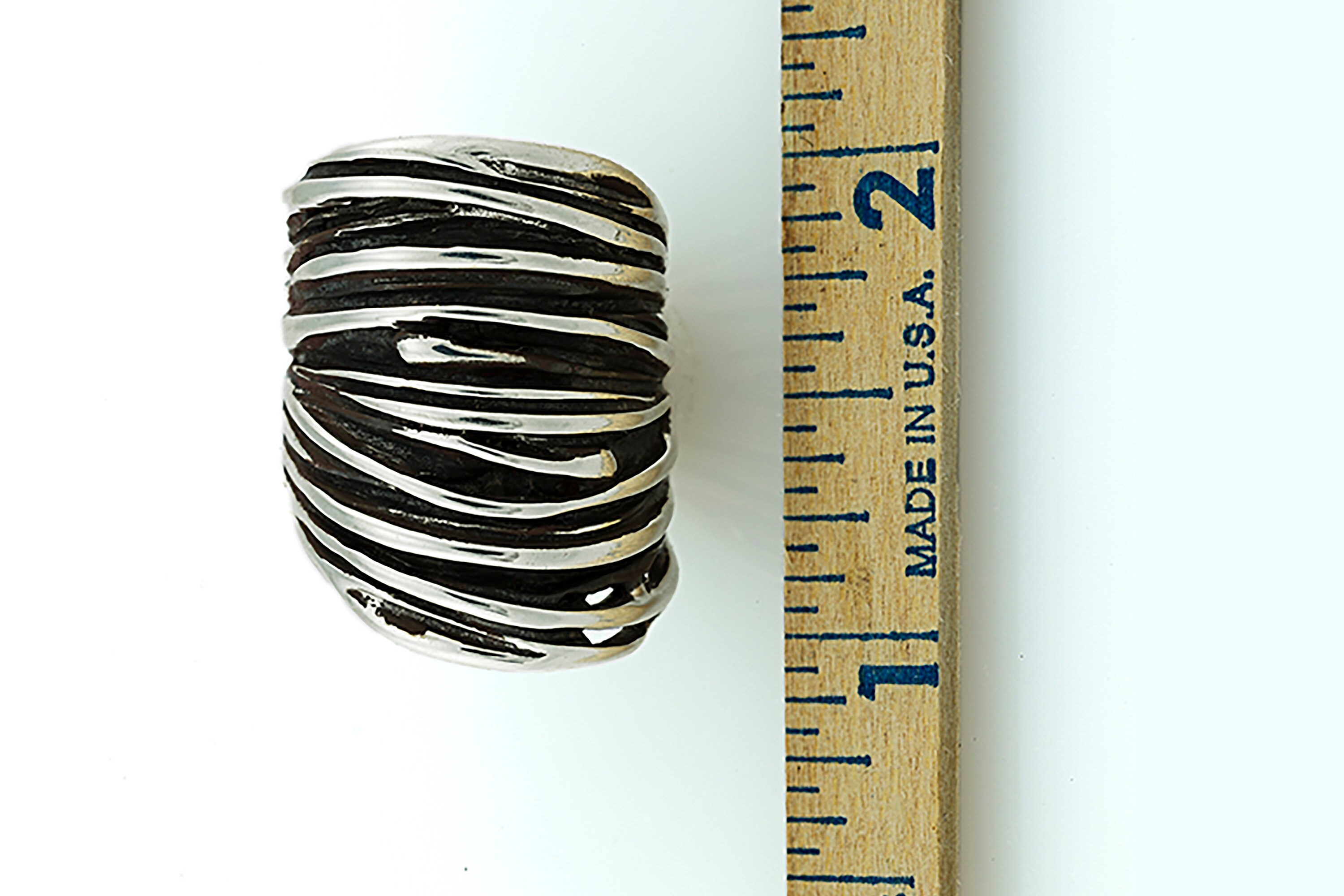 String With Ring Double Sterling Silver String Ring - Etsy