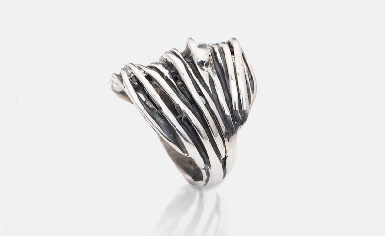 Stringy Ring Original Sterling Silver String Ring - Etsy