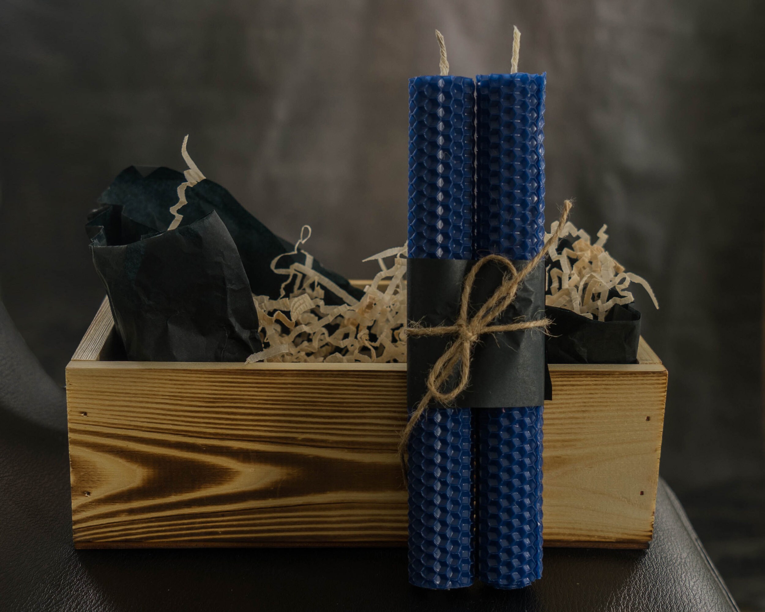 Homemade blue healing candle Set of 2 Manifestation candle kit Etsy