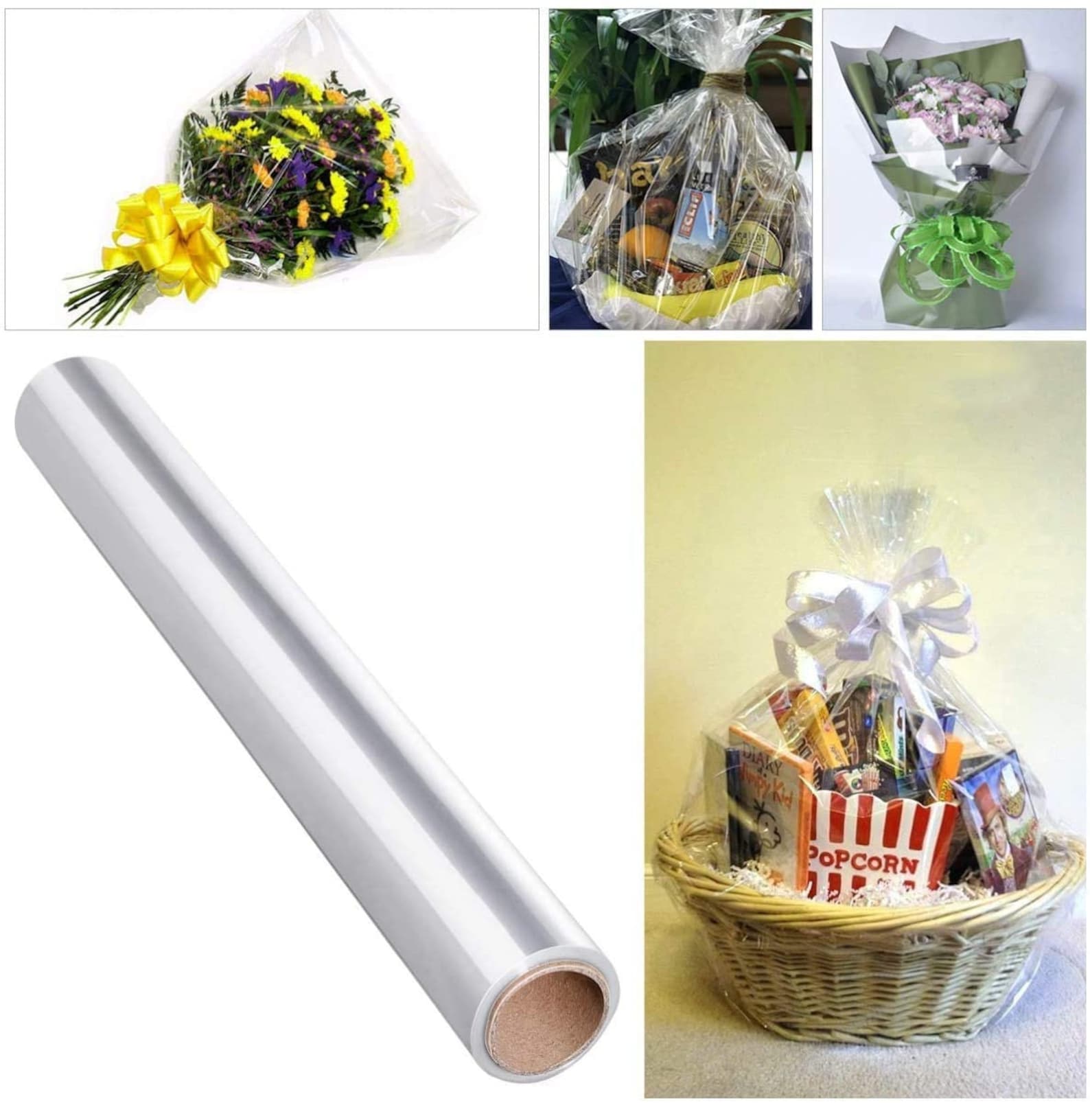 Clear Cellophane Wrap Sheets Gift Wrapping Paper for Bouquet Etsy
