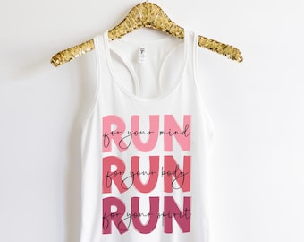 RUNNING Tank for Women Running Shirt for Marathon Running Tank for Women's Running Shirt Half Marathon Runner Tank for Working Out Gift Run
