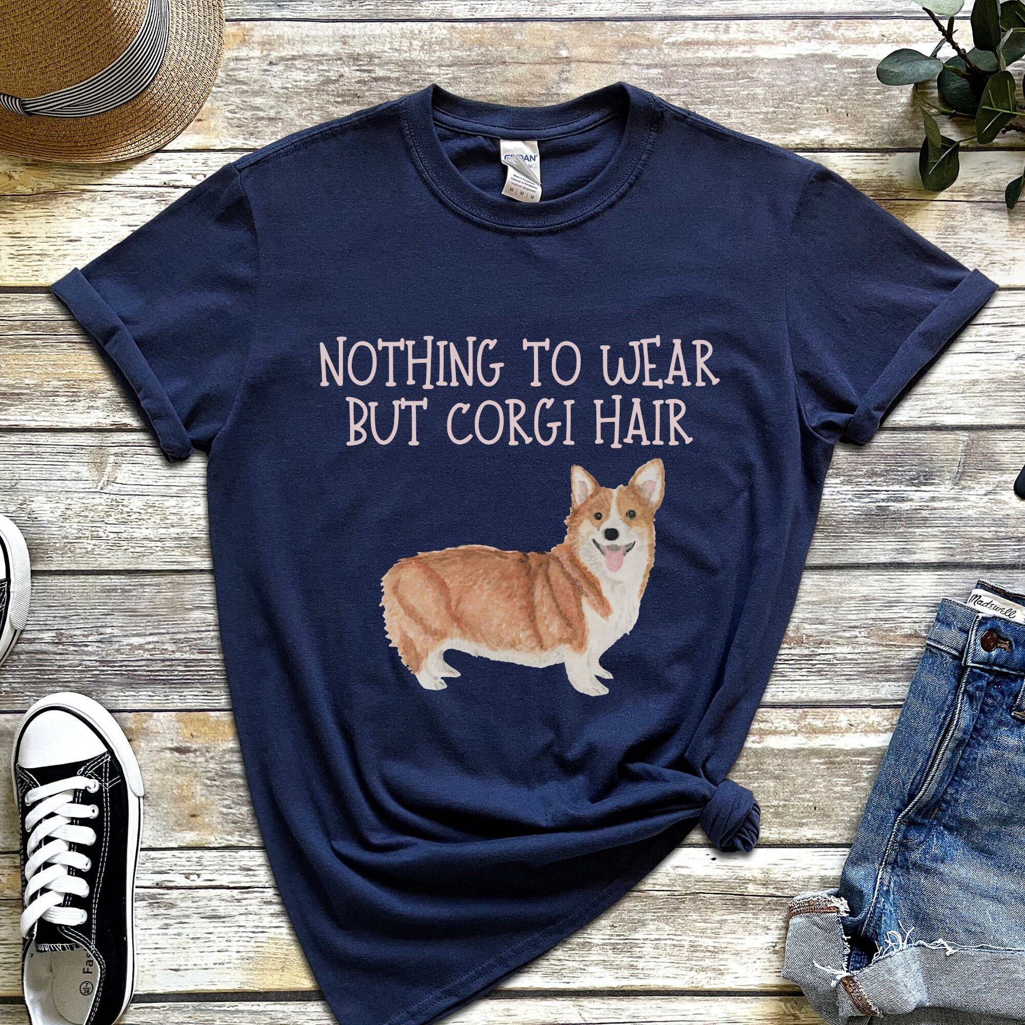 Corgi Hair T-shirt - Etsy