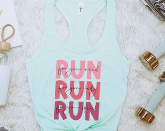 Running Tanktop for Runner Gift for Running Partner Tanktop for Runner Marathon Gift for Runner 5k Tank for 10k Shirt for Running Friend Tee