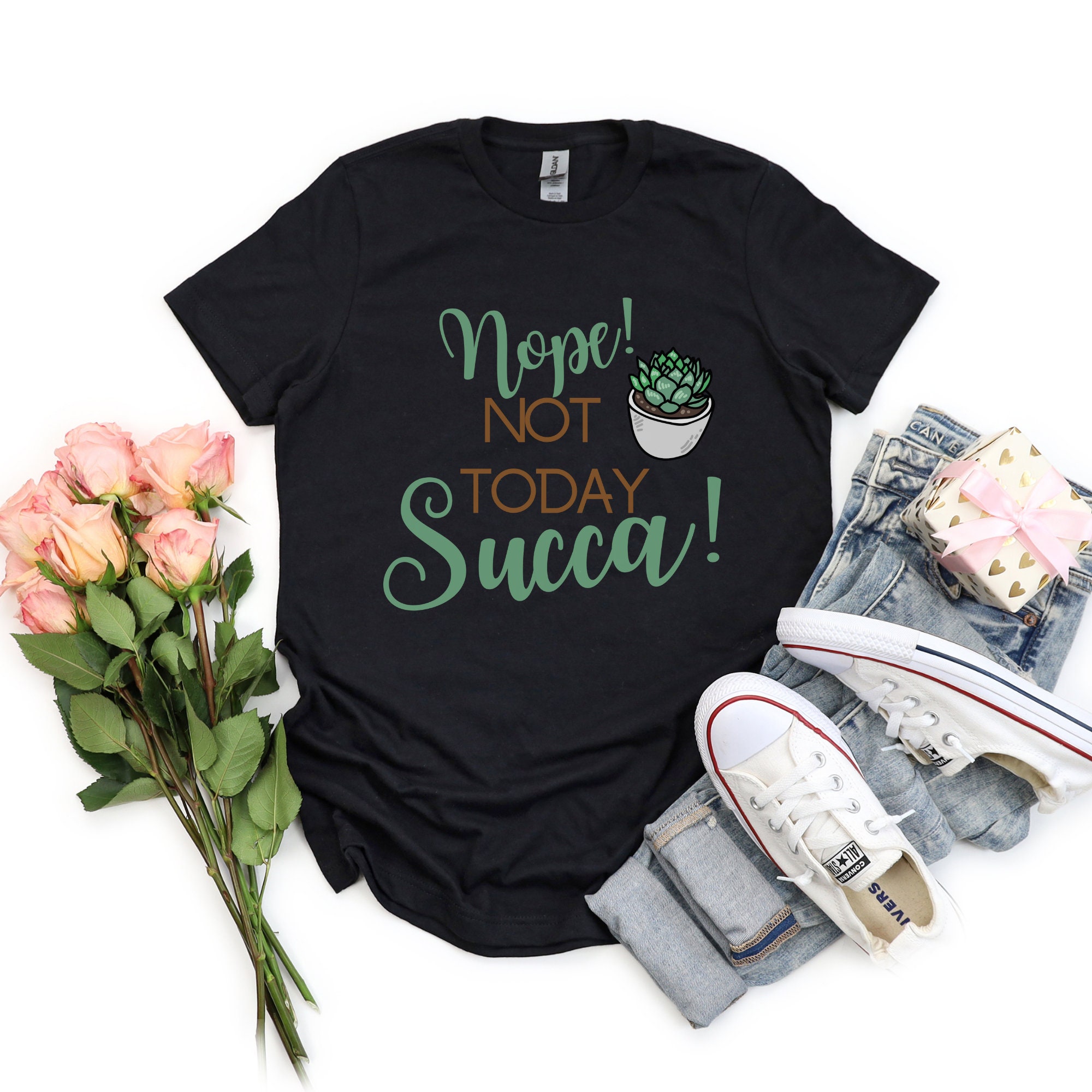Nope not today succa tshirt succulent tshirt gift for  etsy